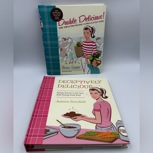 Jessica Seinfeld Cookbooks Deceptively & Double Delicious Kids Cooking Set of 2